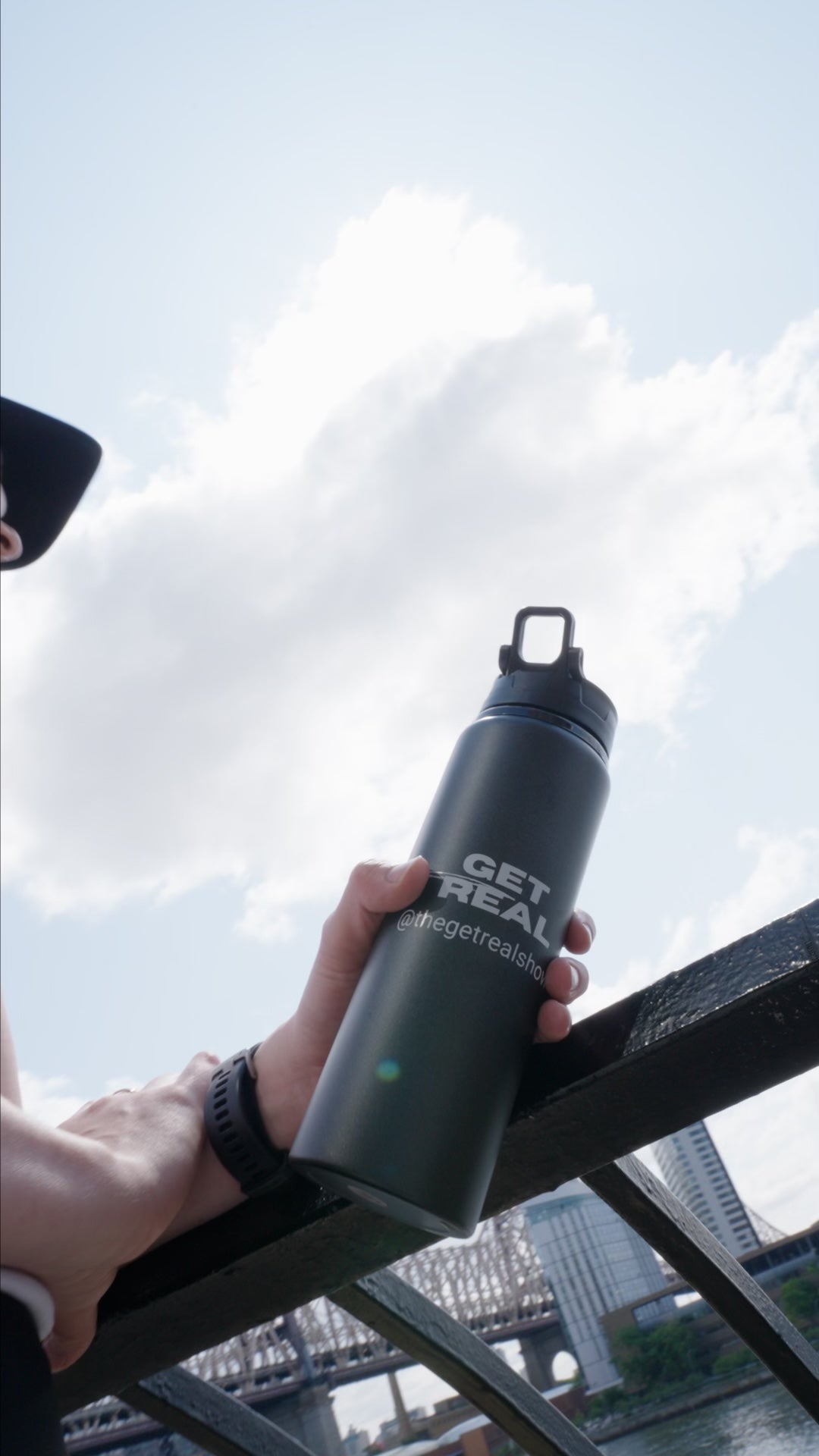 Get Real Logo Water Bottle